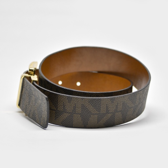 MICHAEL Michael Kors Synthetic Leather Monogram Belt - Picture 2 of 9